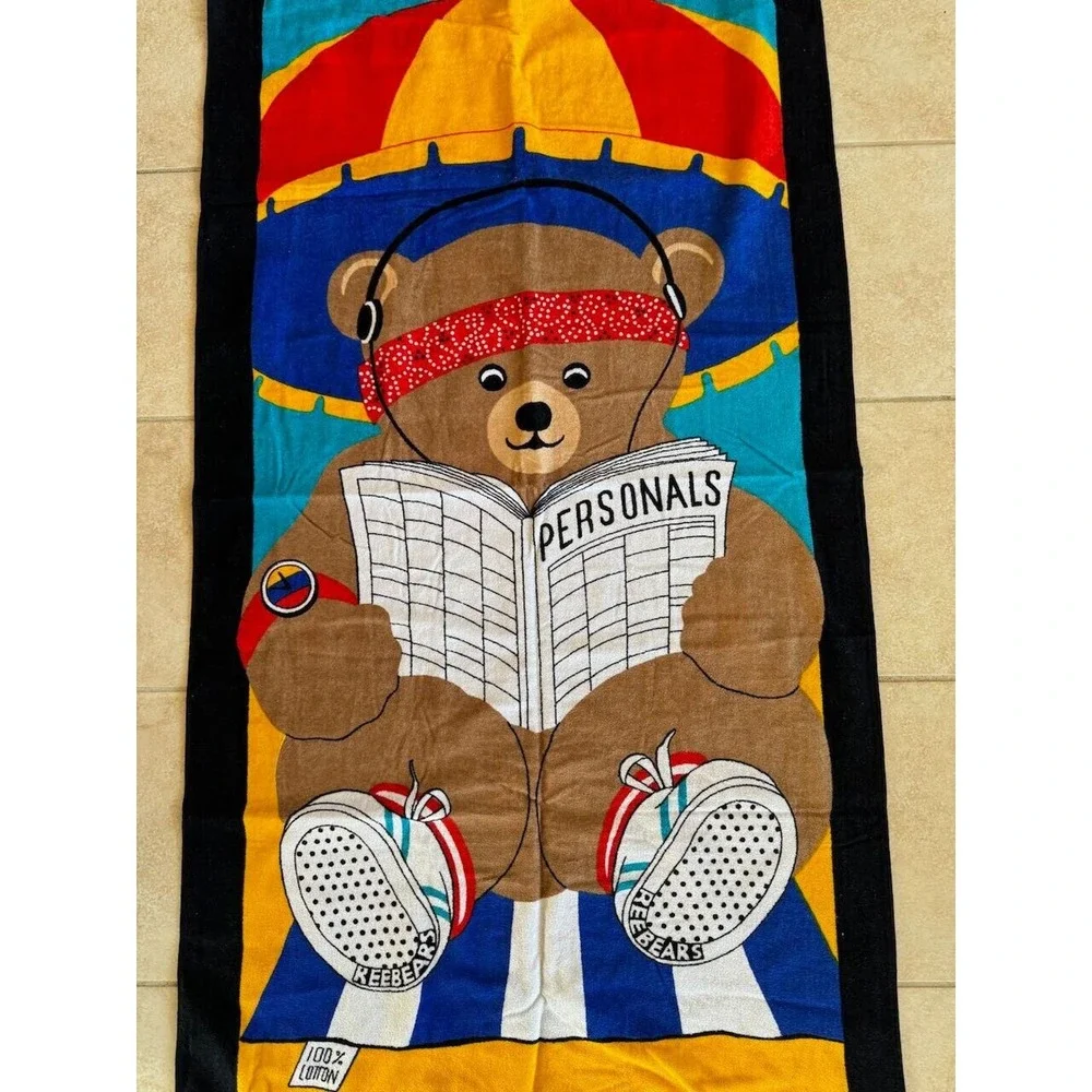 NWT 80s Beach Towel Juana TerriMondo 29